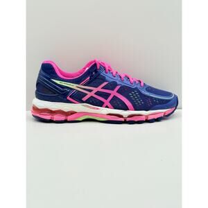 Size 9 - ASICS Gel-Kayano 22‎ Womens Blue Pink Running Shoes T650N-3907